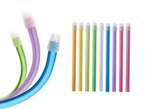 Слюноотсосы, желтый, 100шт со съемным наконечником (TREVITA)