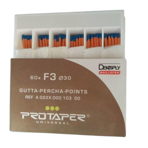 Гуттаперчевые штифты Dentsply, F3 , 60шт.